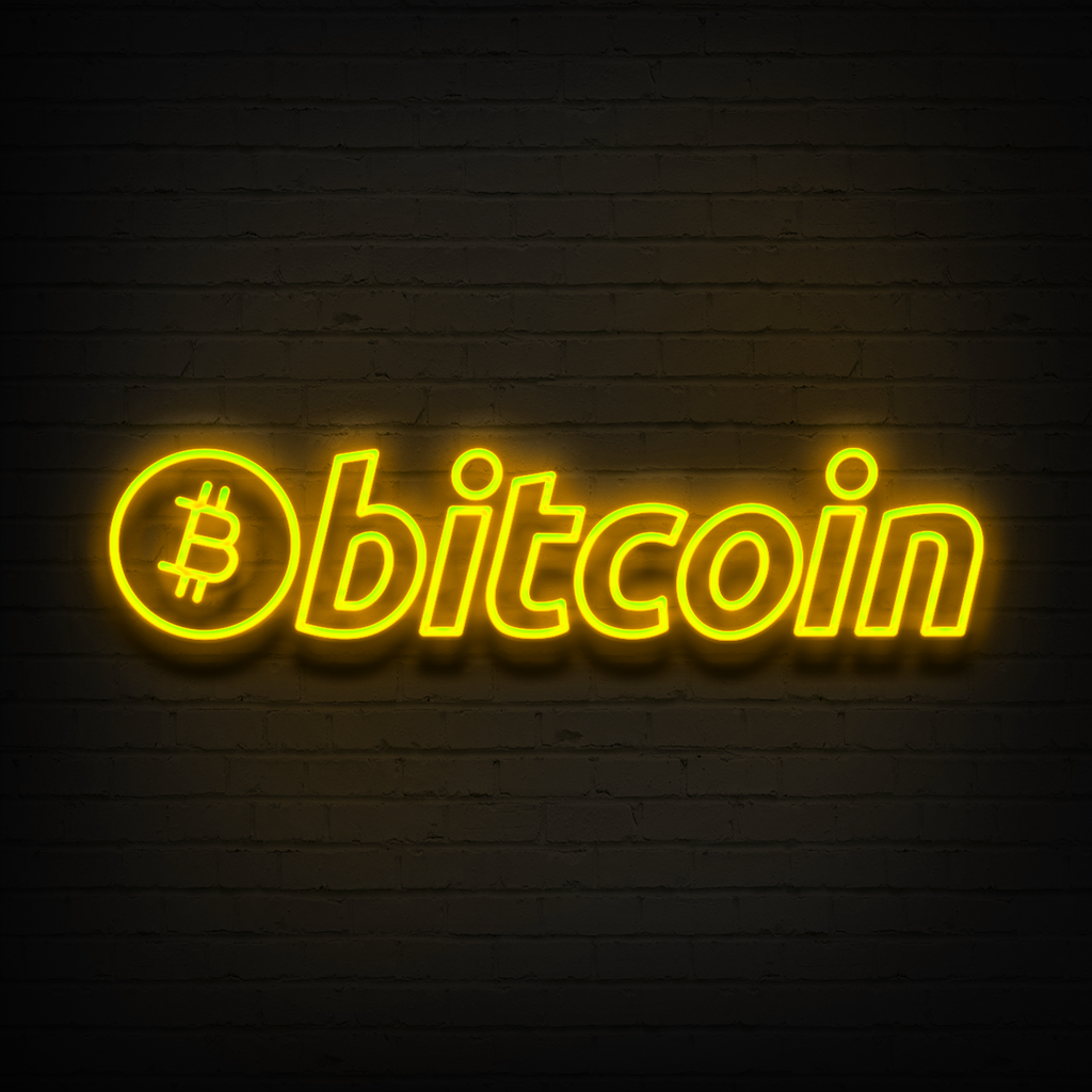 'Bitcoin' LED Neon Sign