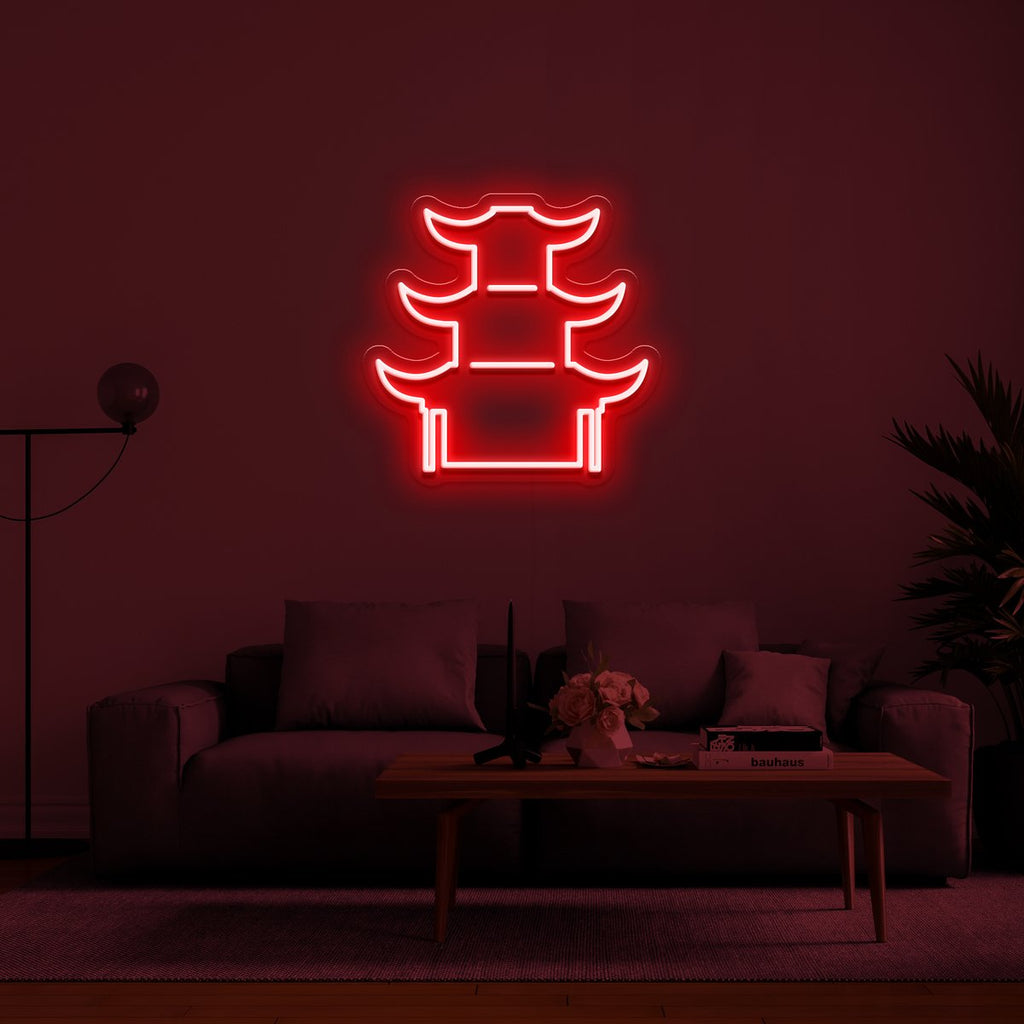 "Chinese Temple" LED Neon Sign