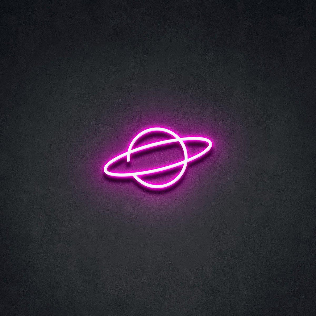 'Saturn' LED Neon Sign